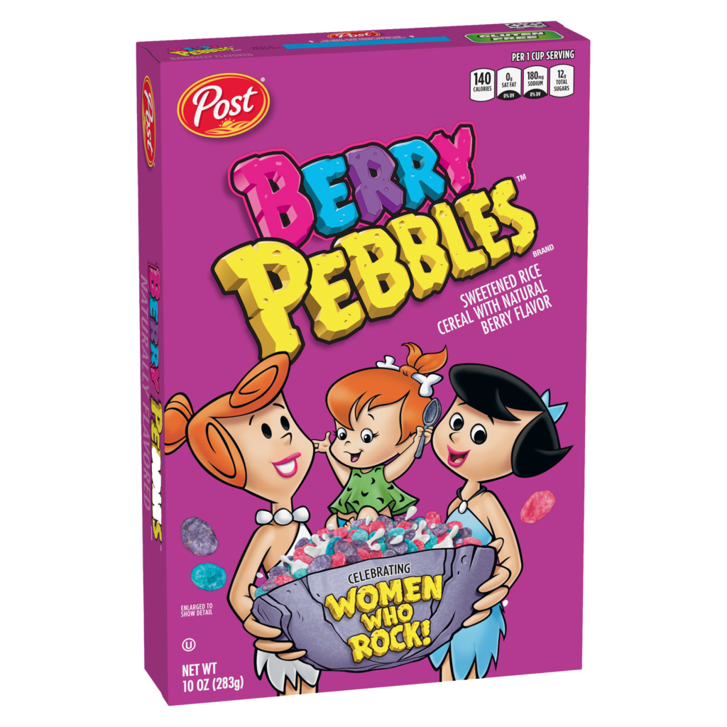 Berry PEBBLES cereal box