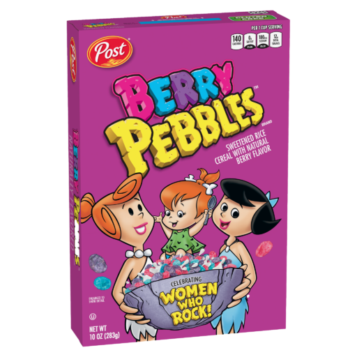 Berry PEBBLES cereal box