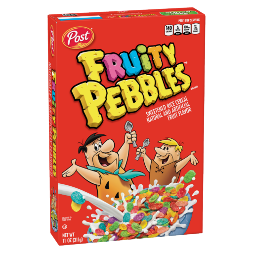 Fruity PEBBLES™ cereal packaging