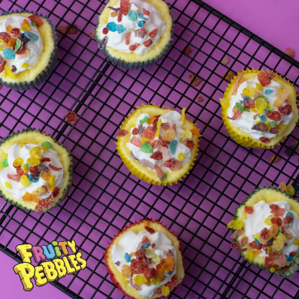 Fruity PEBBLES™ Cereal Cheesecake Bites