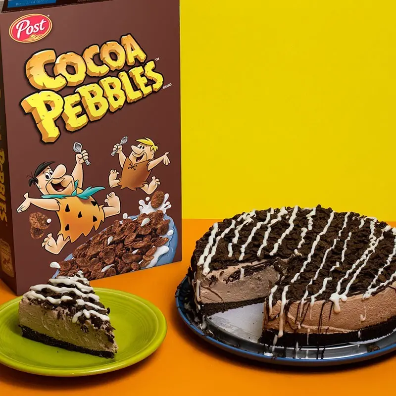 No-Bake Cocoa PEBBLES™ Cereal Chocolate Cheesecake